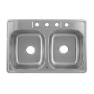 S/S SINK 50/50 32.5X18 UNDER MOUNT