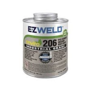 32oz Enviro PVC Cement  Medium Body  Gray 206