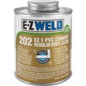 16oz Enviro EZ 1 PVC Cement  Regular Body  Clear 202