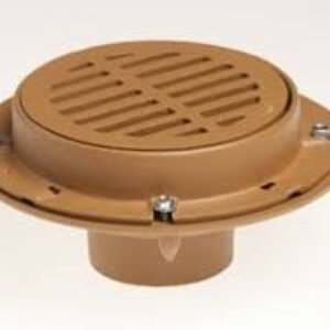 Jay R. Smith 2120 Heavy Duty Floor Drain with 8 1/2" Tractor Grate with 3" Heavy Duty Speedi-Set Outlet