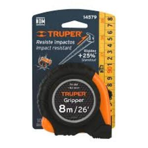 Truper Gripper Impact Resistant 26ft Measuring Tape