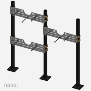 Floor Mounted Support for Wall-Mounted Bi-Level Electrical Water Cooler