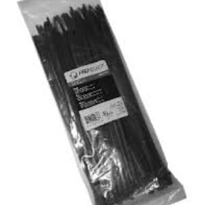 100 Pack Cable Ties 4.8mm x 300mm, 12 inch Black Zip Ties Long 50 lbs Tensile Strength with UV Resistant,