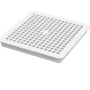 Smith PVC Square Full Grate for the PVCeptor Reservoir Dog 305 12" Sanitary Floor Sink