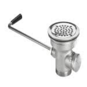 BK Resources BK-SLW-1 - STRAIGHT HANDLE LEVER DRAIN FITS 3-1.5 in. OPENING, 2" NPS