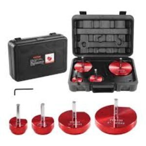 6Pcs PVC Pipe Reamer Kit, Plastic Pipe Fitting Socket Saver Kit, Includes 3/4", 1", 1-1/2", 2", 3", 4'', for PVC, CPVC, ABS Fittings, with Tool Box, for Exhaust, Drain, Water Pipes Cleaning