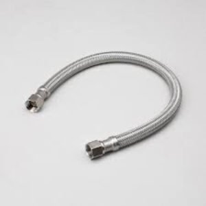 STANLESS STEEL BRAIDET TUBE 20'' 3/8COMP X M 10