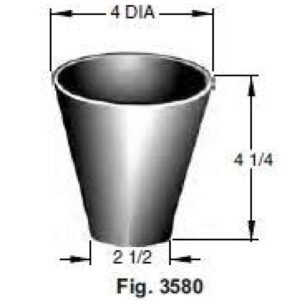 Jay R. Smith 4"  Floor Drain Funnel Nickel Bronze 3580NB
