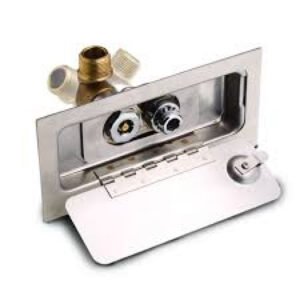 Narrow Wall Warm Climate Hydrant, Box Type with Concealed Hose Connection