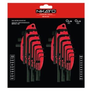 SETS OF 20 HEX KEYS 1/16" - 3/8"  -  1.5MM - 10MM