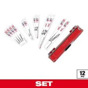 Milwaukee SAWZALL Demolition Wood and Metal Cutting Bi-Metal Reciprocating Blade Set (12-Piece)