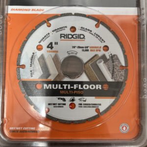 RIDGID 4 in. Segmented Rim Multi-Flooring Diamond Blade