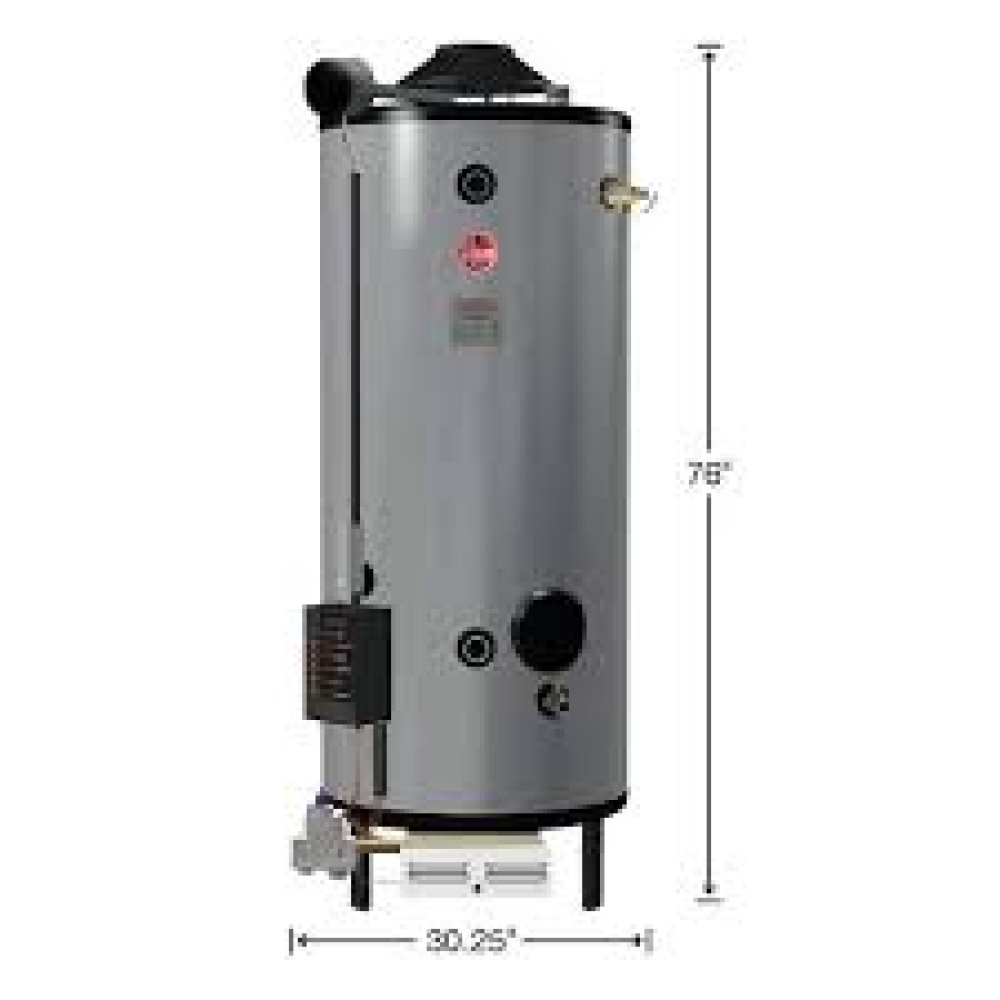 RHEEM G100-400A Universal 100 Gallon Commercial 399,900 BTU ASME Water Heater Natural Gas