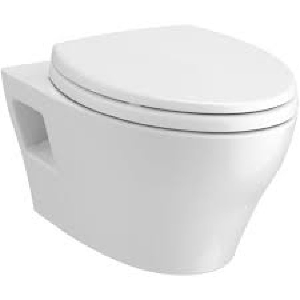 Toto CT428CFG#01 EP 21 1/4" Wall-Hung Elongated Toilet Bowl with Cefiontect in Cotton White