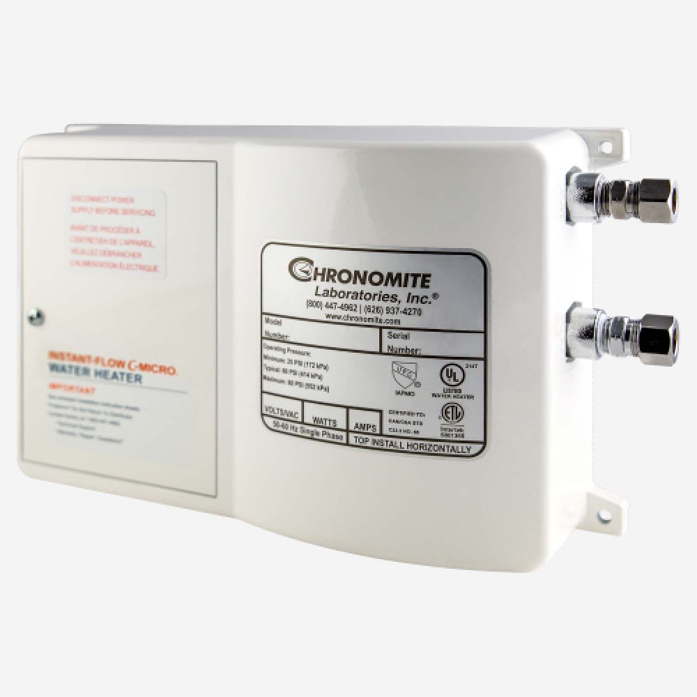Chronomite CM-30L/240 Instant Flow C-Micro Point of Use Thermostatic Tankless Water Heater