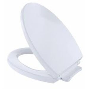 Toto SS114#01 SoftClose® Slow Close Elongated Toilet Seat and Lid in Cotton White