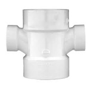 4835R 2X2X11/2X11/2 HUB DBLE SAN TEE PVC