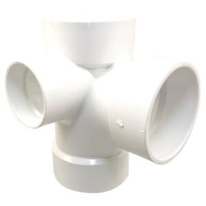 4870 3X3X3X11/2 HUB TEE W/90 RT/LT PVC