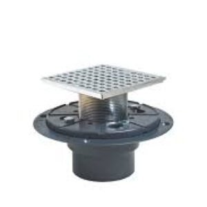 SIOUX CHIEF 821-T2PQCP DRAIN & PLUG SHWR PAN PVC CHRM SQ