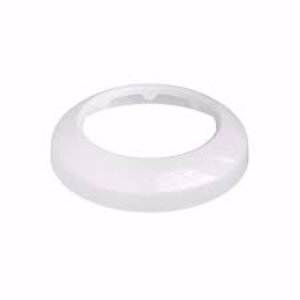 1-1/2'' IPS White Plastic Shallow Escutcheon