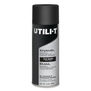 FLAT BLACK UTILIT-T SPRAY PAINT 10 oz ENAMEL SPRAY PAINT