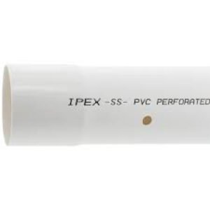 IPEX 4-in x 10-ft Perforated PVC Sewer Drain Pipe