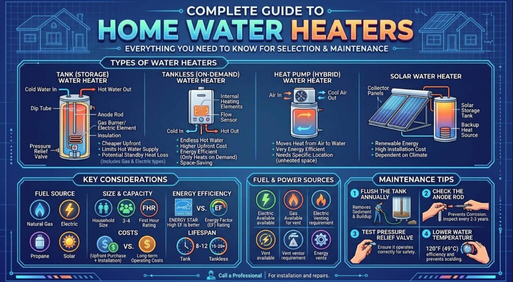 Professional installation of a high-efficiency water heater in a residential home by FC Plumbing Supply