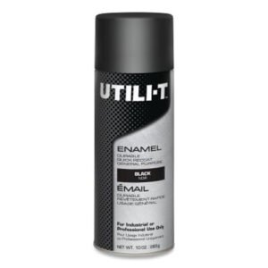 GLOSS BLACK UNTILI-T SPRY PAINT 10 oz ENAMEL SPRAY PAINT