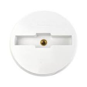 4″ IPS PVC Extension Cover Plug w/ 1/4″ Brass Insert