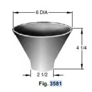 6" Nickel Bronze Funnel Assembly