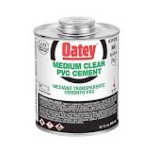 Oatey® 31020 Medium Body PVC Cement, 32 oz Container, Clear