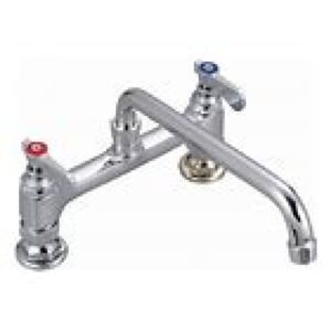 8" O.C. OPTIFLOW DECK MOUNT FAUCET W/12" SWING SPOUT