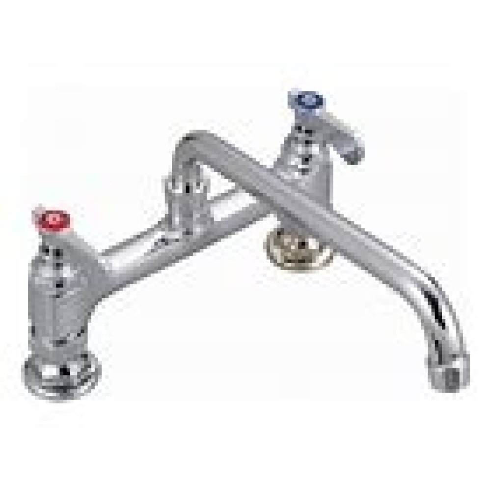 8" O.C. OPTIFLOW DECK MOUNT FAUCET W/12" SWING SPOUT