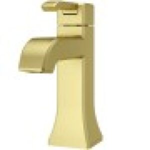 Pfister Park Avenue 1.2 GPM Single Hole Bathroom Faucet with Metal Pop-Up Drain Assembly Model: LG42-FE0BG Finish: Brushed Gold