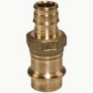 1/2" Copper Press x 1/2" PEX Expansion Brass Adapter (Lead Free)