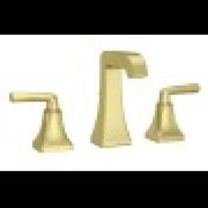 Pfister Park Avenue 1.2 GPM Widespread Bathroom Faucet with Metal Pop-Up Drain Assembly Model: LG49-FE0BG Finish: Brushed Gold