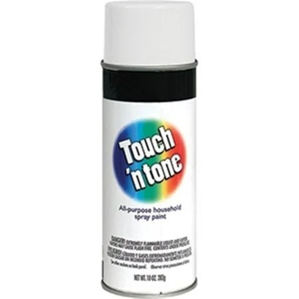 FLAT WHITE TOUCH N TONE SPRAY 10 OZ ENAMEL SPRAY PAINT