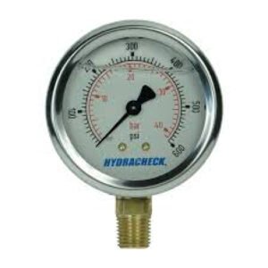 3-1/2 STEEL PRESSURE GAUGE 0 - 60