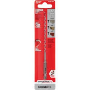 Shockwave 5/32 In. X 6 In. L Carbide Hammer Drill Bit Hex Shank 1 Pk