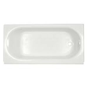 American Standard 2391.202.020 Princeton 60"L x 30"W Recessed Alcove Bathtub with Right-Hand Drain