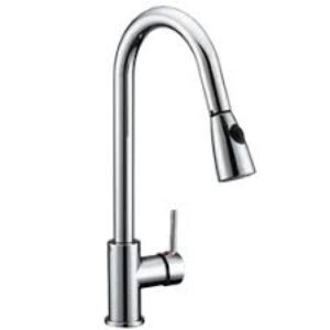 B1201  Single-handle pull-down kitchen faucet  CHROME