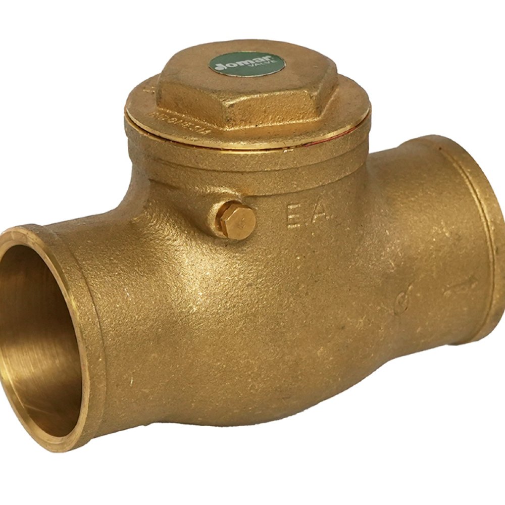 105-208G 2″ S-501G Lead Free Brass Check Valve, Horizontal Swing, Solder Connection, 200 WOG, 125 Class