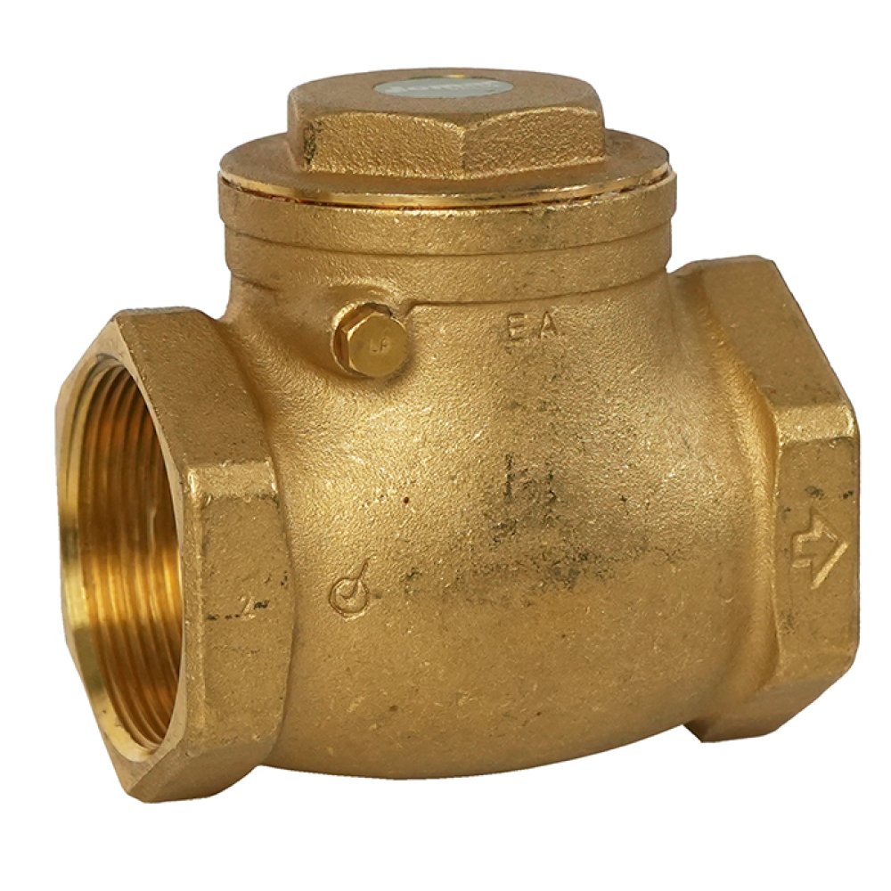 105-105G 1″ T-501G Lead Free Brass Check Valve, Horizontal Swing, Threaded Connection, 200 WOG, 125 Class