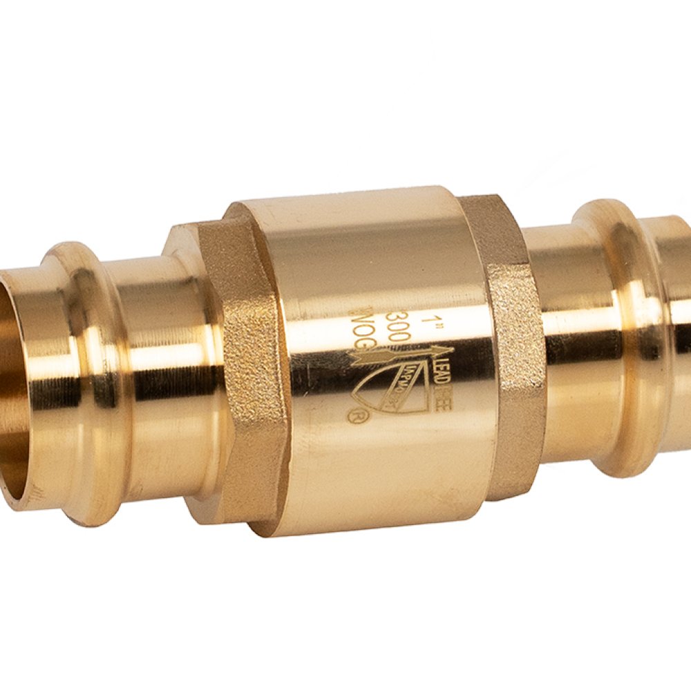 105-625G 1″ P-521G Lead Free Brass Check Valve, Inline, Press Connection, 200 WOG, 150 Clas