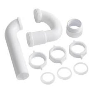 Dearborn P9703WBG 1-1/2" P-Trap with Threaded PVC Adapter, and Reversible J-Bend, Bagged w/ True Blue Washer