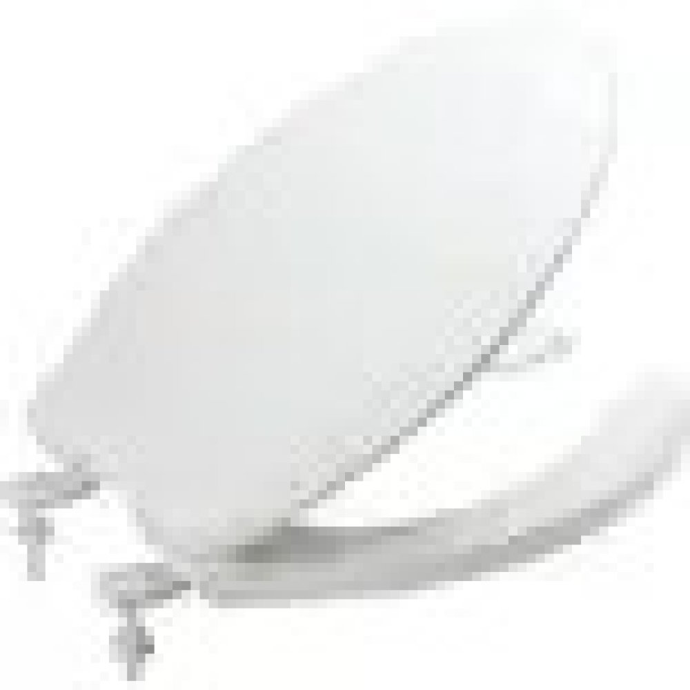 SEASONS PLASTIC ELONGATED TOILET SEAT, WHITE, OPEN FRONT, 568725