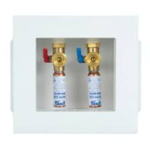 FR-12 Plastic Washing Machine Outlet Box with Quarter-Turn Hammer Arrester Valves