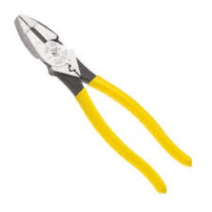 Klein Tools 9-inch High Leverage Side Cutting Pliers with Crimping Die