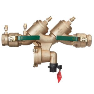2 IN Lead Free Reduced Pressure Zone Backflow Preventer Assembly, Quarter Turn Ball Valves, Backflow Flood Sensor LF919-QT-FS 2