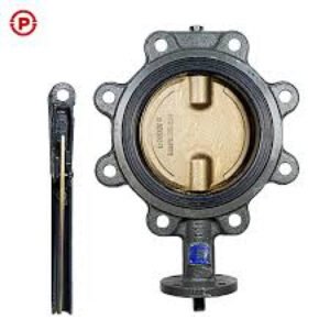 M-VCO CL223E 4'' CI BODY LUG TYPE NSF-61 LOW-LEAD CERTIFIED BUTTERFLY VALVE LEVER OP ALUM BRZ DISC 200 PSI EPDM LINER